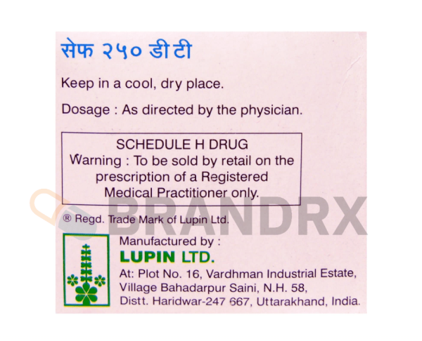 Ceff DT 250 mg Lupin - Image 2
