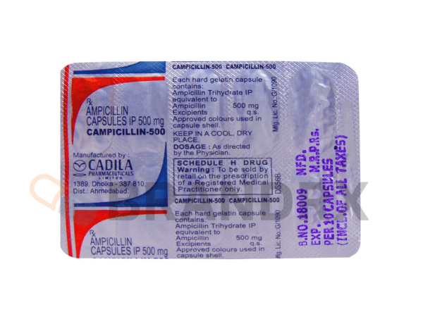 Campicillin 500 mg Cadila Pharmaceuticals Ltd. - Image 3