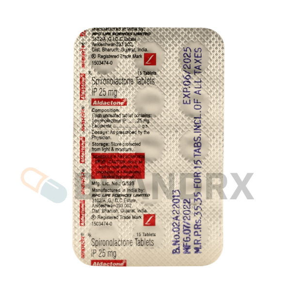 Aldactone 25 mg RPG Life Sciences Ltd. - Image 4