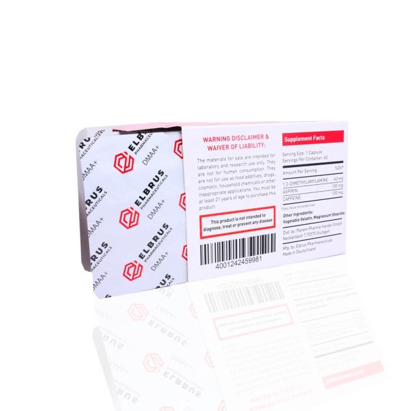 DMAA+ 60 mg Elbrus Pharmaceuticals - Image 4