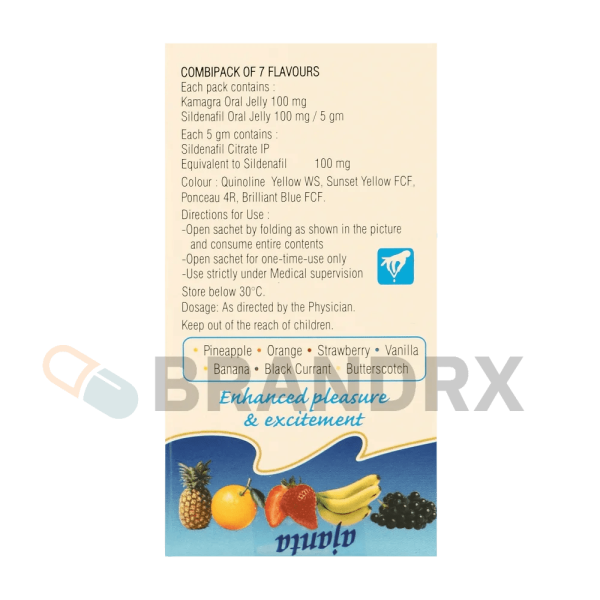 Kamagra Oral Jelly Flavoured 100 mg Ajanta Pharma - Image 2