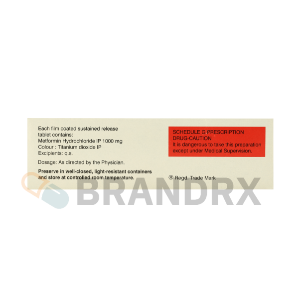 Glycomet SR 1000 mg USV Private Ltd. - Image 2