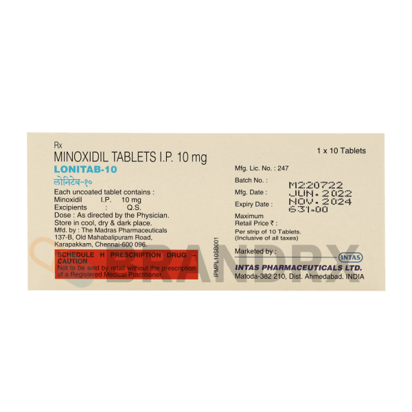 Lonitab 10 mg Intas Pharmaceuticals - Image 3