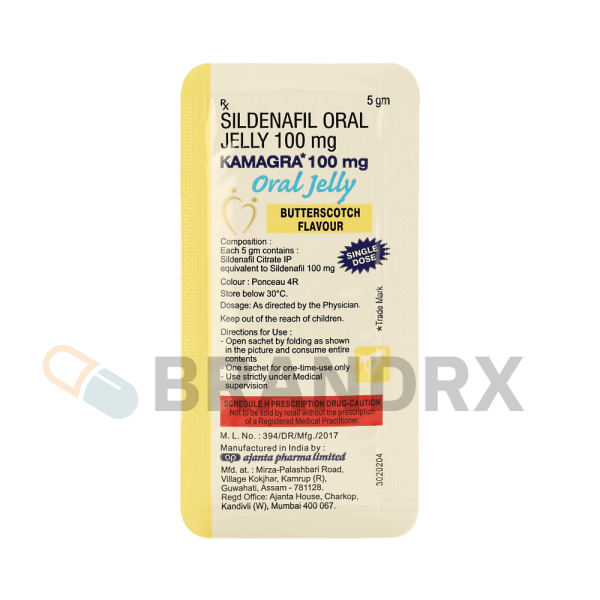 Kamagra Oral Jelly Flavoured 100 mg Ajanta Pharma - Image 3