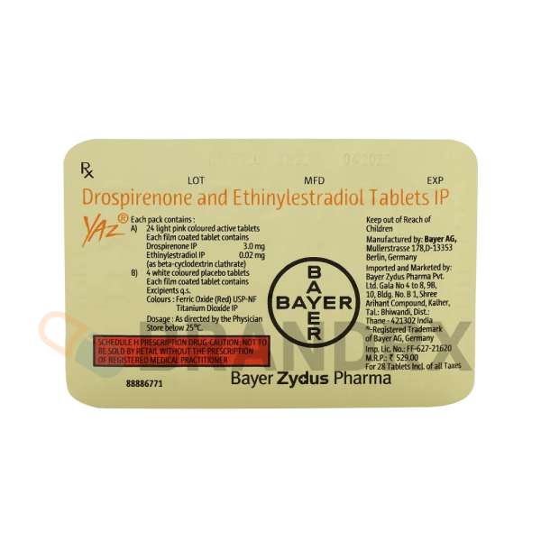 Yaz 3/0.02 mg Bayer - Image 3