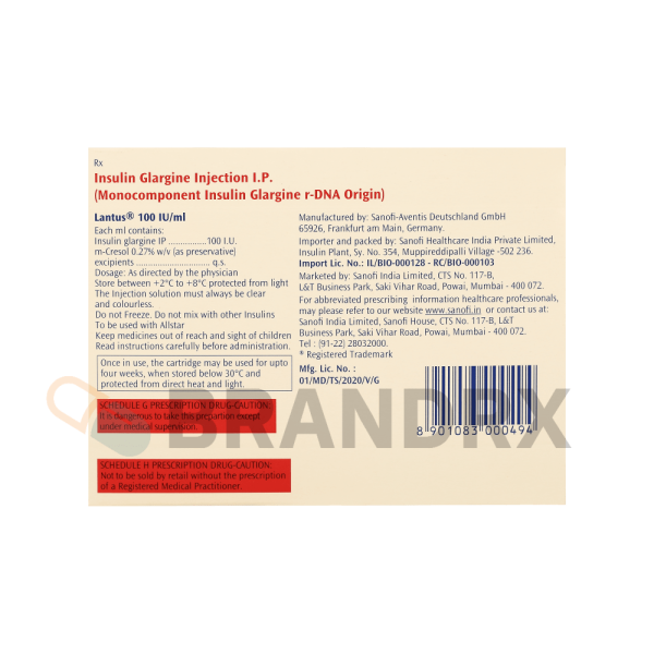 Lantus Solution for Injections 100 IU Sanofi - Image 4