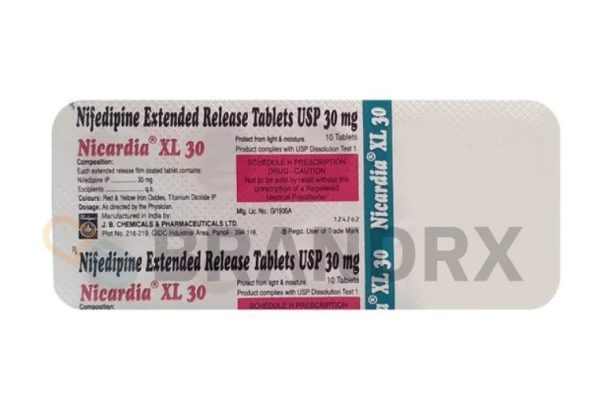 Nicardia XL 30 mg J.B. Chemicals & Pharmaceuticals Ltd. - Image 3