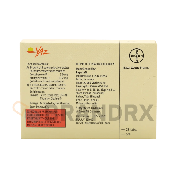 Yaz 3/0.02 mg Bayer - Image 4